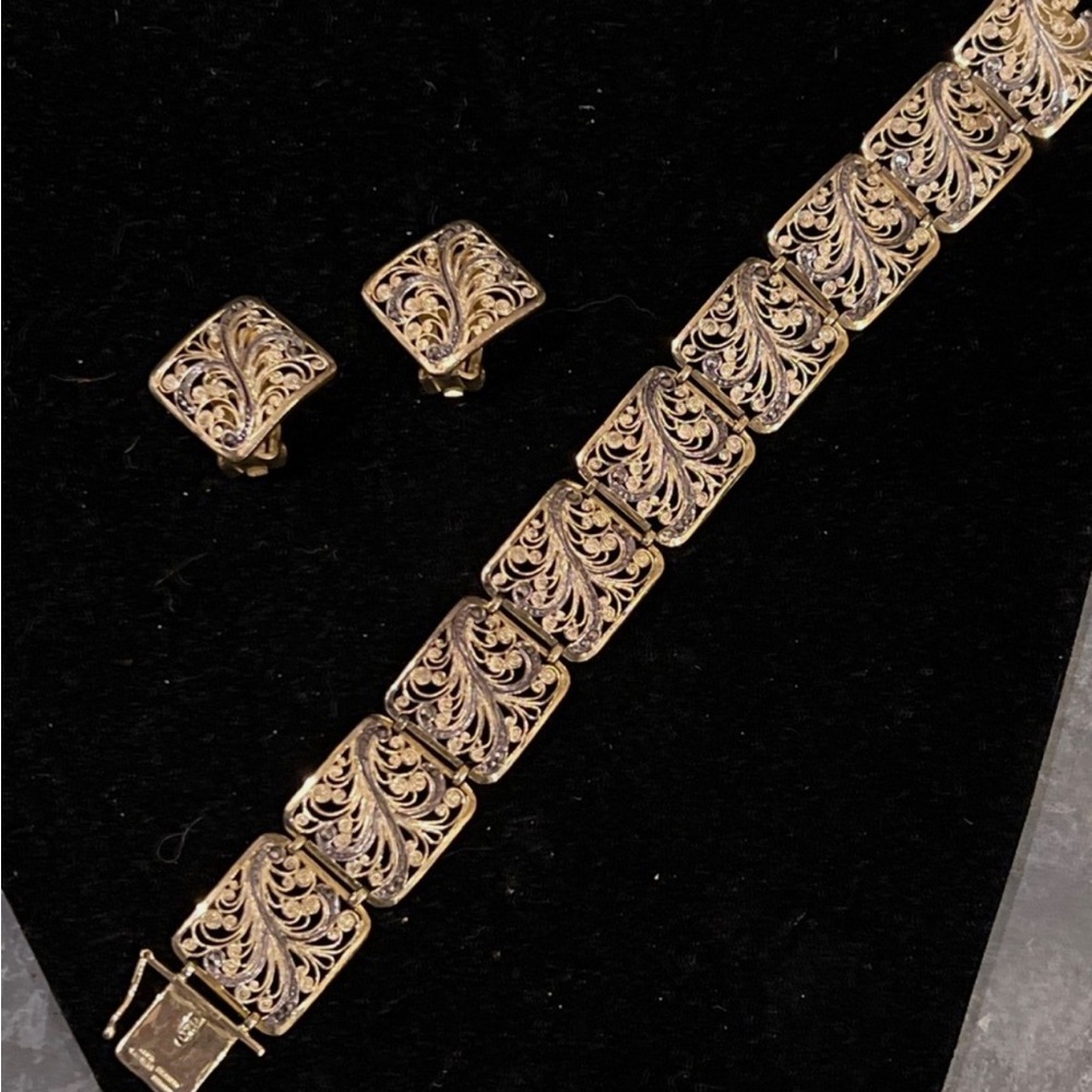 ALICE CAVINESS Bracelet Sterling Silver Bracelet & Earrings Germany